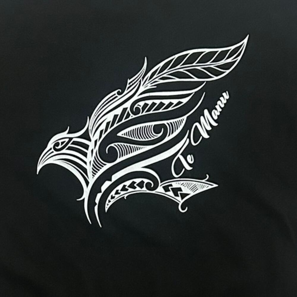 Te Manu Hawaii T-Shirt Small Black Hawaiian Tribal Bird Feather Unisex Hilo